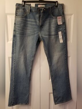 Levi Strauss Signature Men's Bootcut Blue Jeans Size 36 x 32 BRAND NEW with Tags